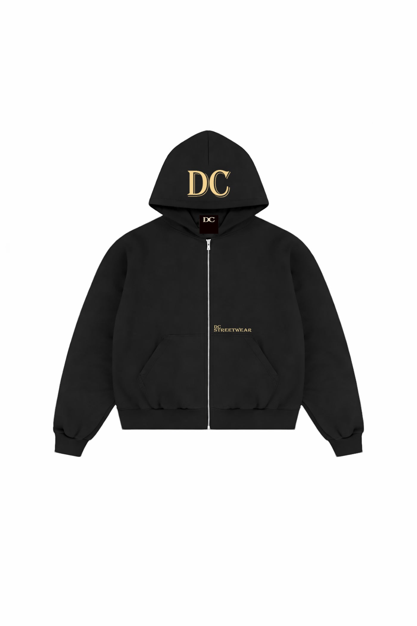 DC ZIP HOODIE in BLACK